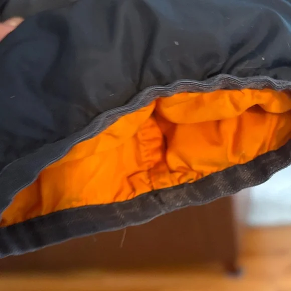 Eddie Bauer Men's Black and Orange Puffer Jacket 2XL - Picture 4 of 8